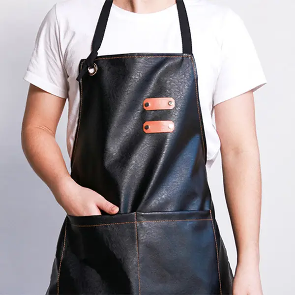 Artisan faux leather waterproof apron 4