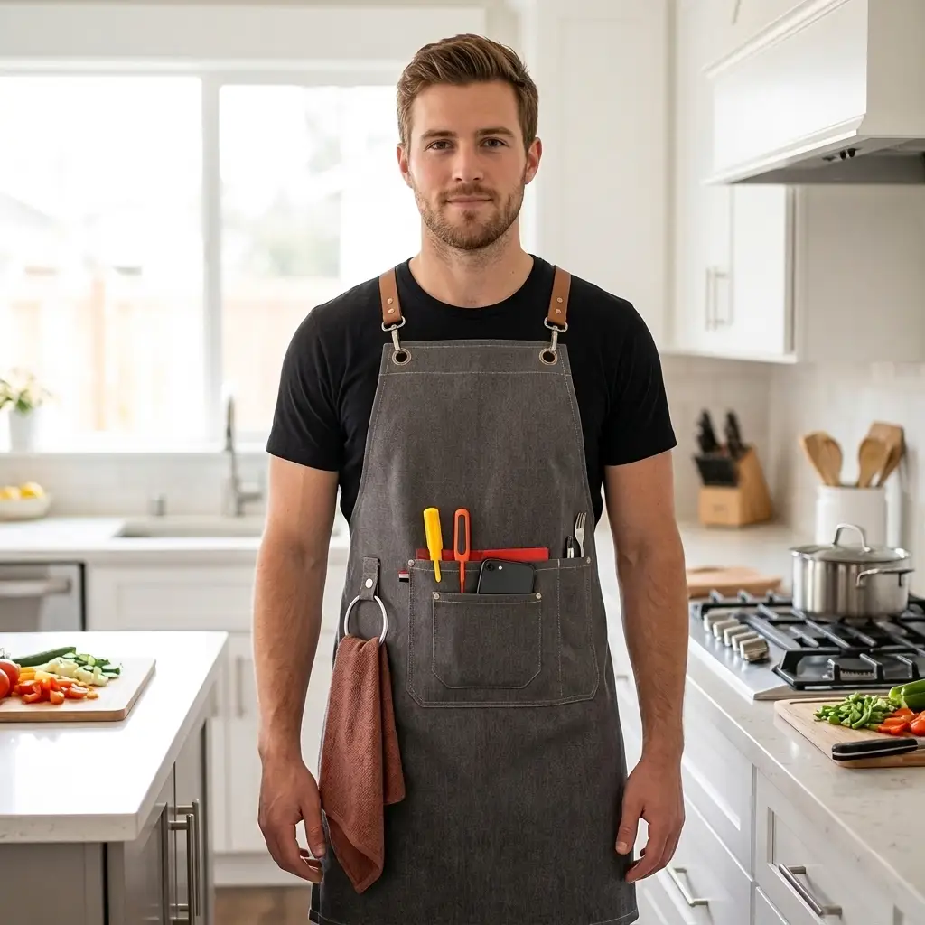 Korean Cuisine Kitchen Utility Hanging Apron