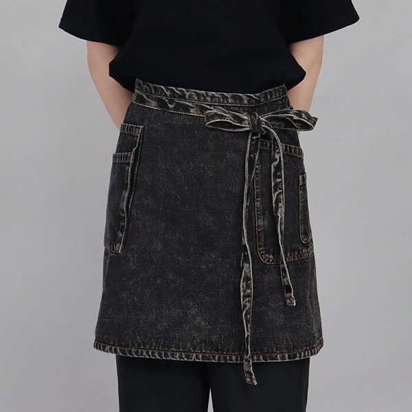 Washed Denim Waist Apron 4