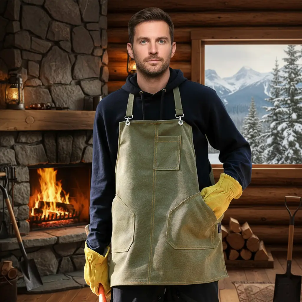 Mechanic Heavy-Duty Canvas Short Customizable Apron