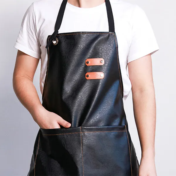 Artisan faux leather waterproof apron