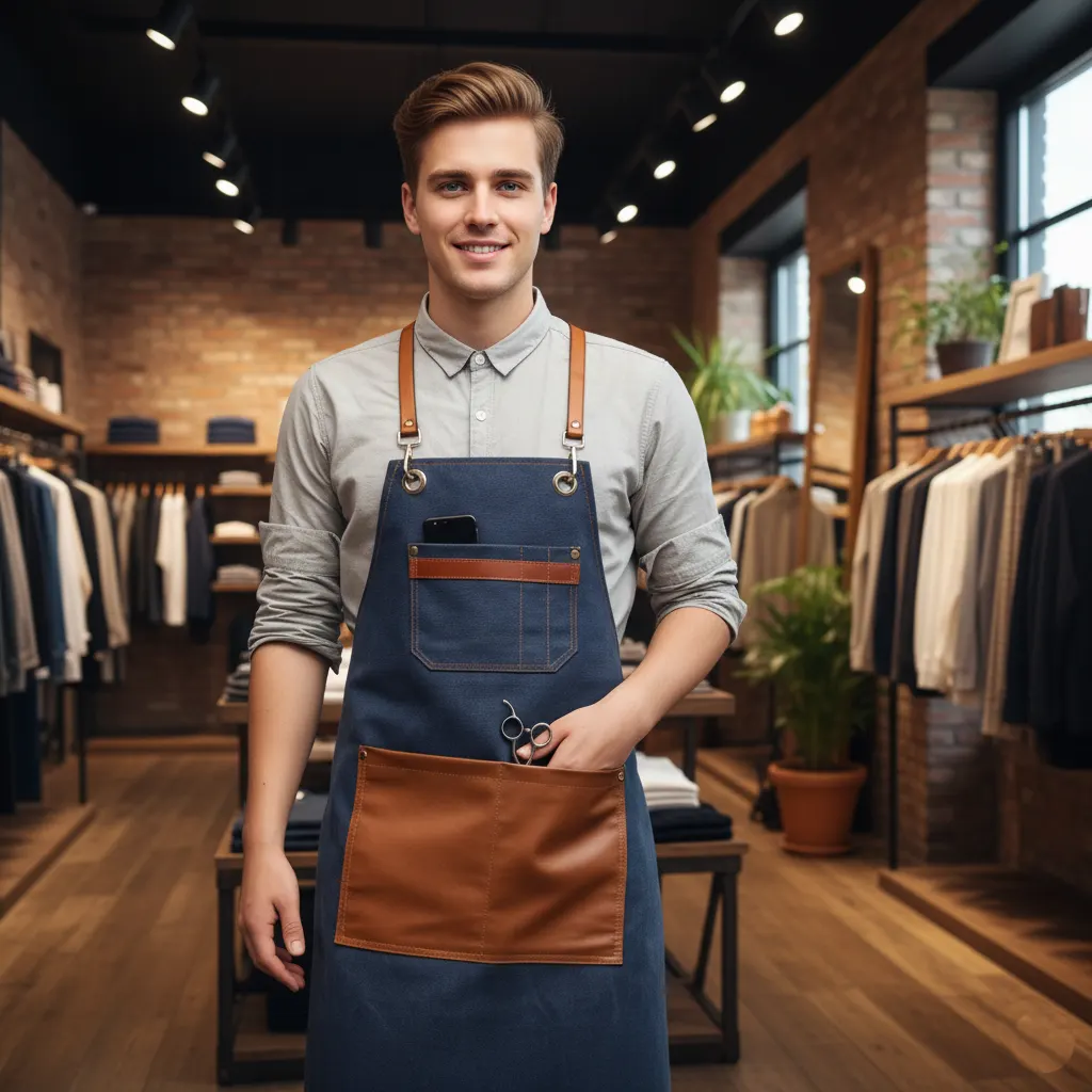Mix and Match Leather Artisan Apron 2
