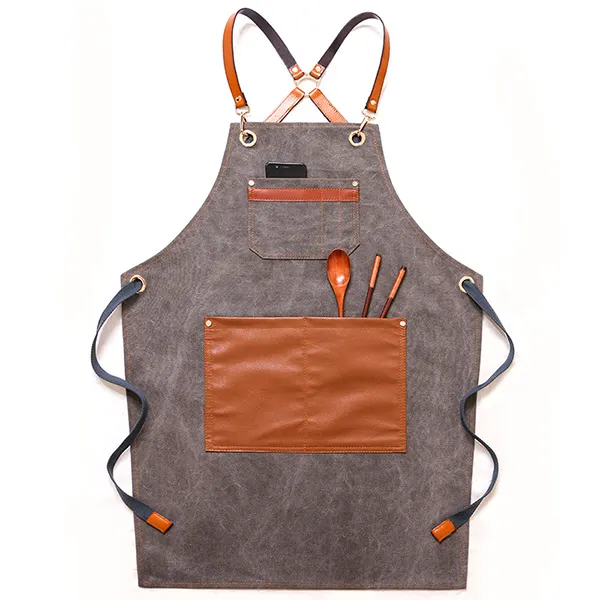 Mix and Match Leather Artisan Apron 4