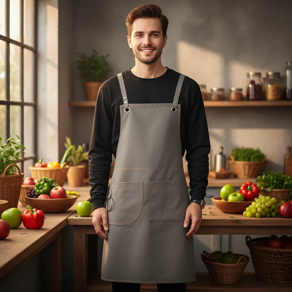 Artisan Washed Canvas Apron 2