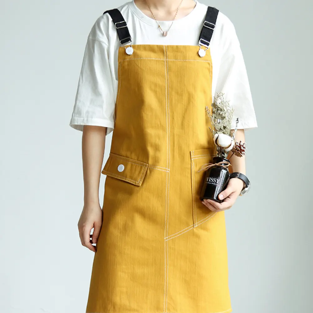 Diagonal double-spell artisan hipster apron