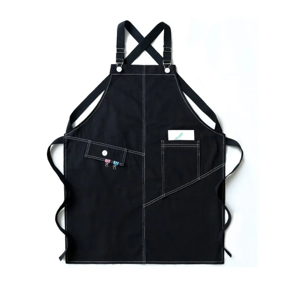 Diagonal double-spell artisan hipster apron 3