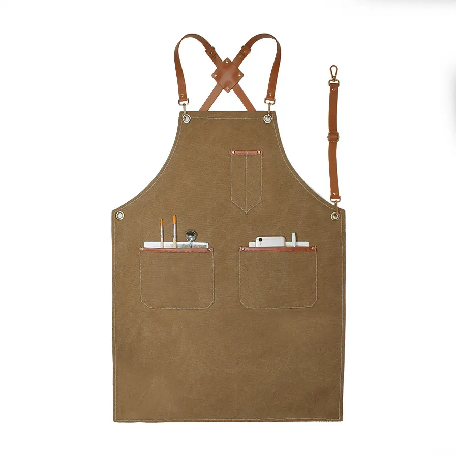 Multi-purpose Leather Heavy-Duty Artisan Apron 5