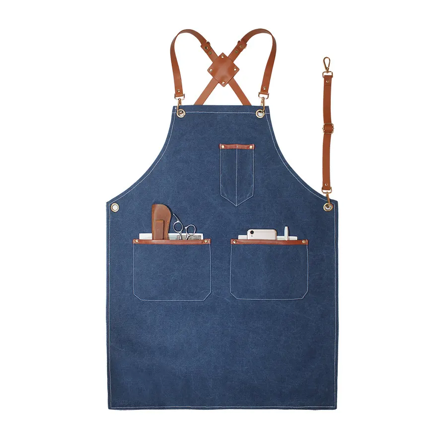 Multi-purpose Leather Heavy-Duty Artisan Apron 8