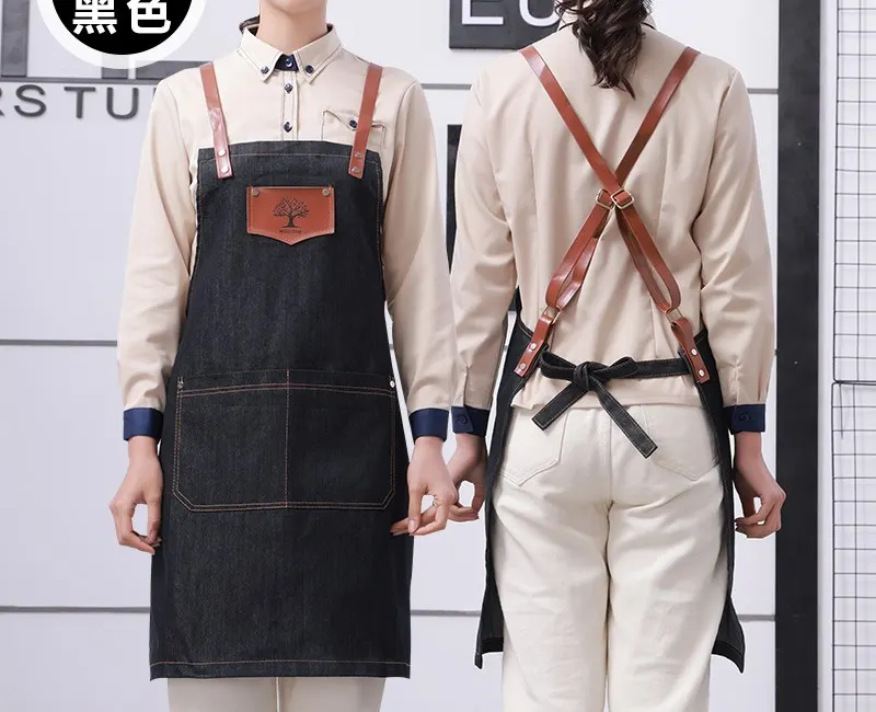 Culinary Master Leather Strap Canvas Apron 10