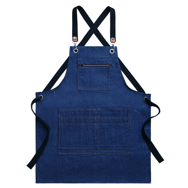 American-style Zipper Canvas Apron 5