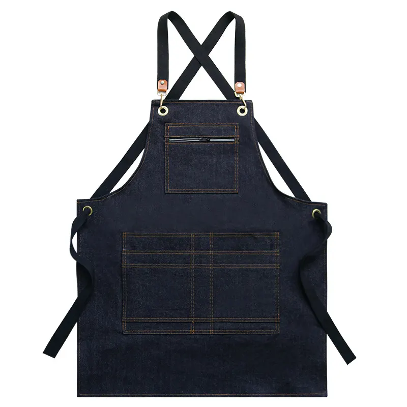 American-style Zipper Canvas Apron 6