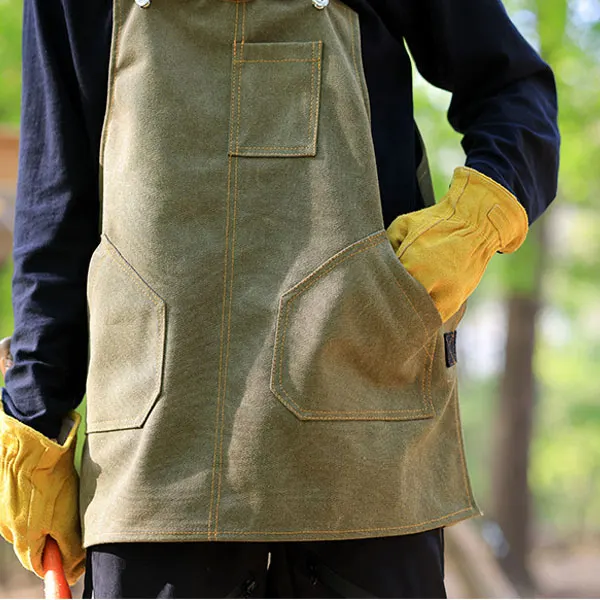 Mechanic Heavy-Duty Canvas Short Customizable Apron