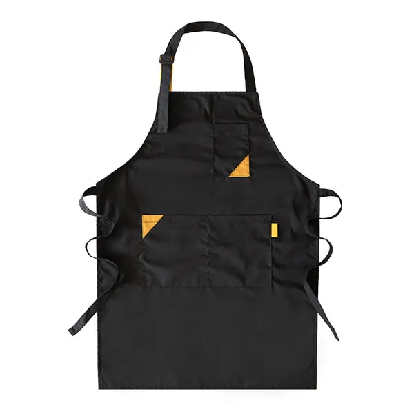 Color-Block Minimalist Korean-Style Neck Strap Apron 2