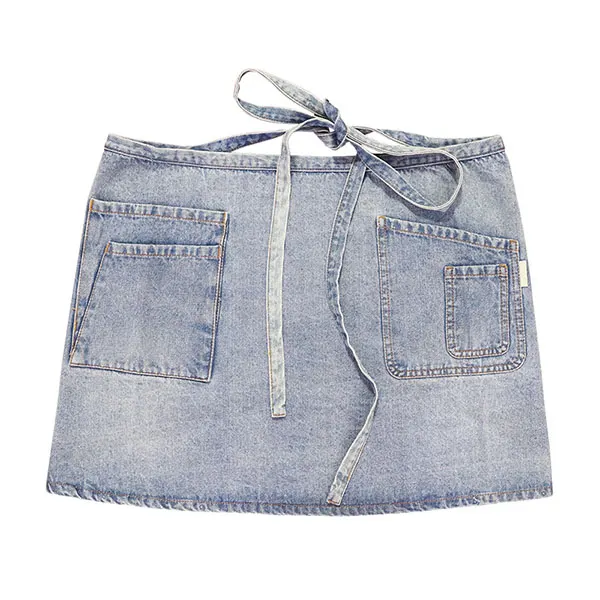 Washed Denim Waist Apron 4