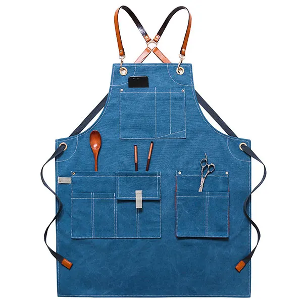 Multi-Pocket Canvas Work Apron 5