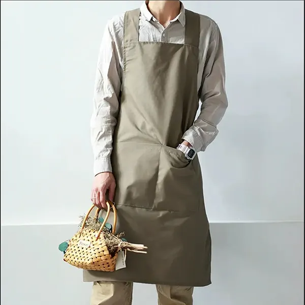 Wide Strap Natural Color Apron