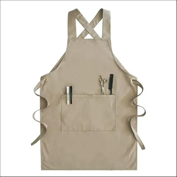Wide Strap Natural Color Apron 3