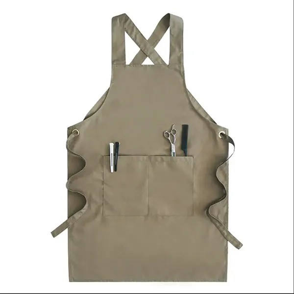 Wide Strap Natural Color Apron 4