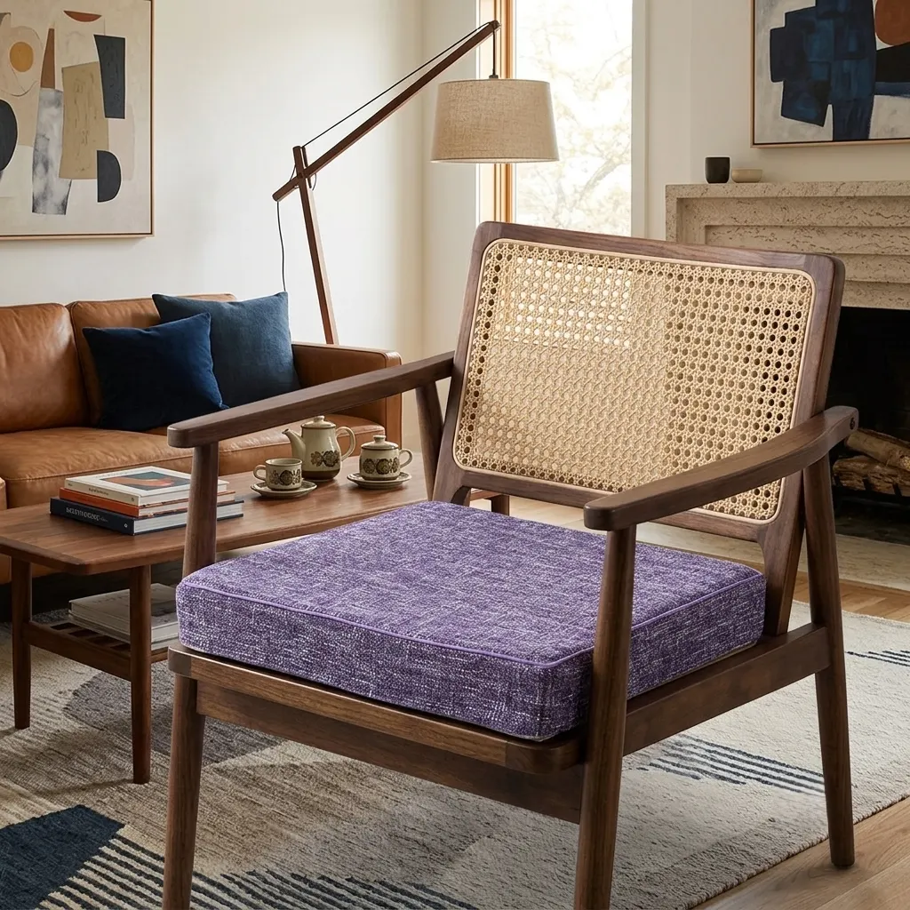 Japanese-Style Thick Cotton-Linen Cushion