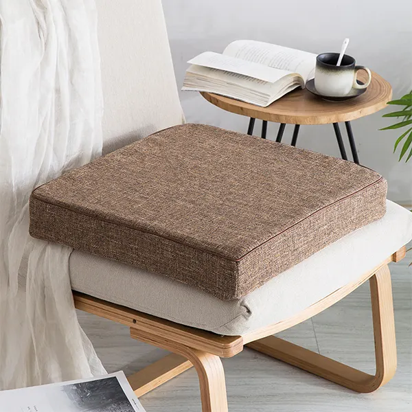Japanese-Style Thick Cotton-Linen Cushion 2