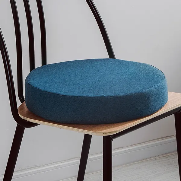 Solid color cotton-linen customizable seat cushion(Round style) 12