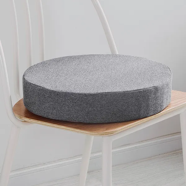 Solid color cotton-linen customizable seat cushion(Round style) 17