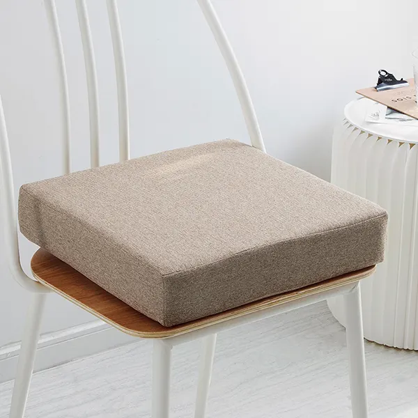 Solid color cotton-linen customizable seat cushion(Round style) 21