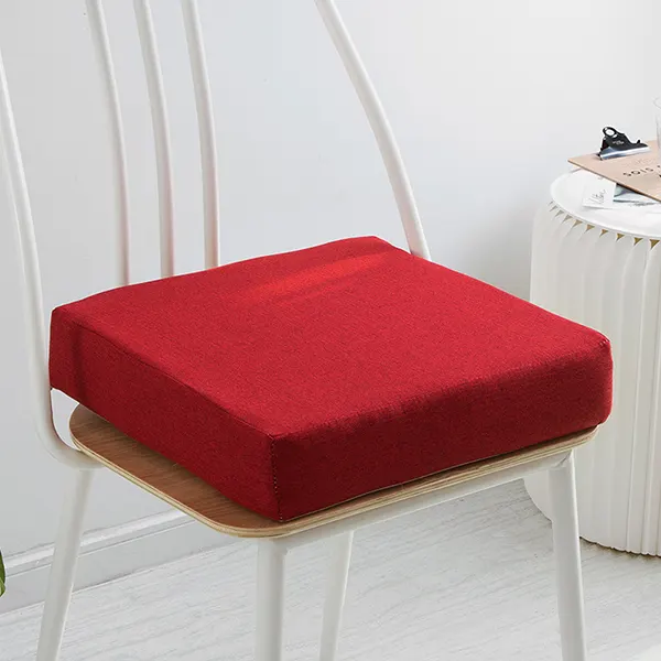 Solid color cotton-linen customizable seat cushion(Round style) 24