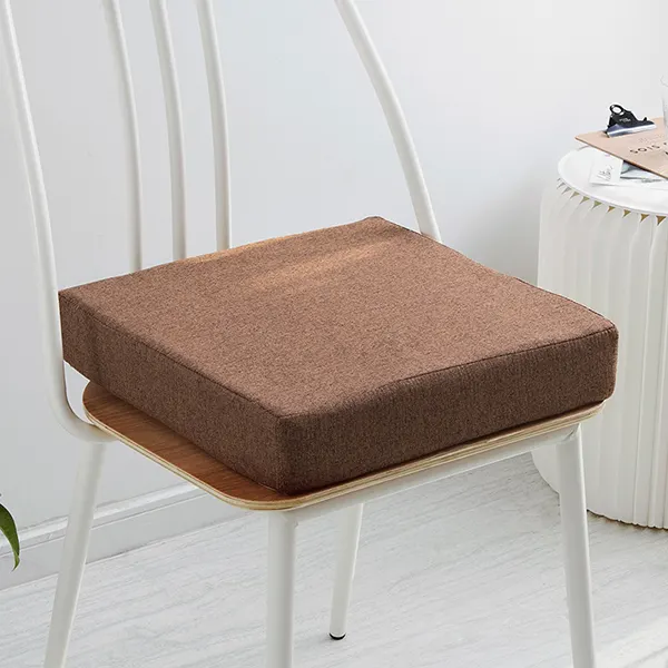 Solid color cotton-linen customizable seat cushion(Round style) 31