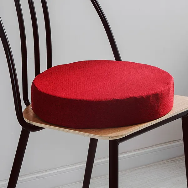Solid color cotton-linen customizable seat cushion(Round style) 9