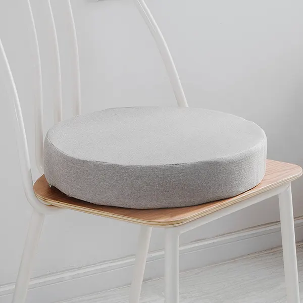 Solid color cotton-linen customizable seat cushion(Round style) 10