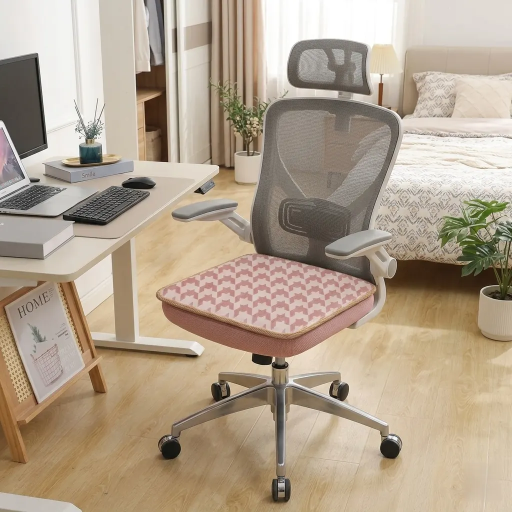 Cooling ice silk thin seat cushion