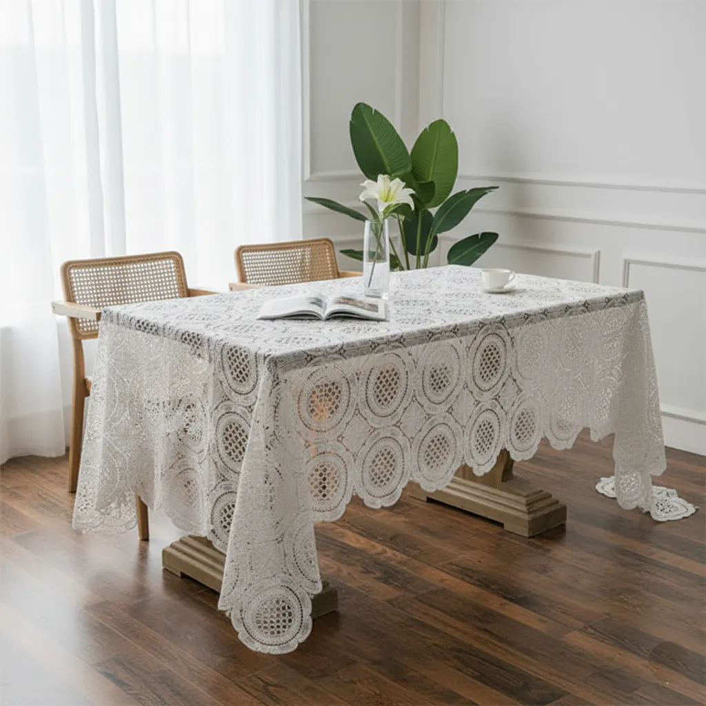 Elegant Waltz Lace Tablecloth