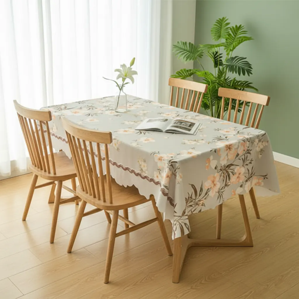 European-Style Irregular Waterproof & Oil-Proof Tablecloth