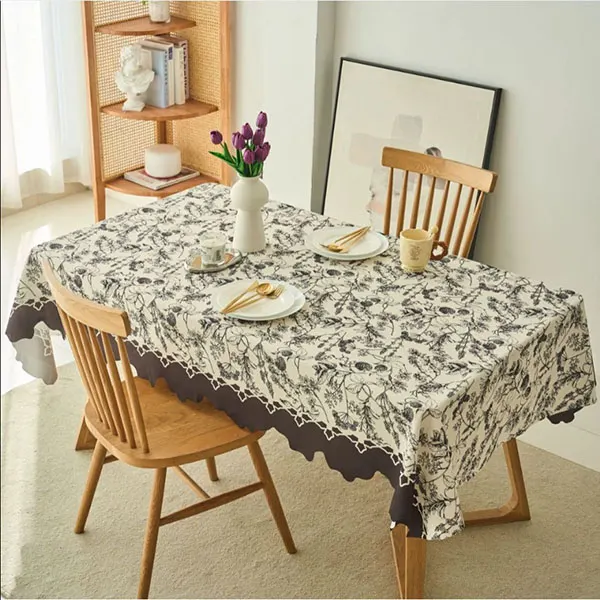 European-Style Irregular Waterproof & Oil-Proof Tablecloth 2