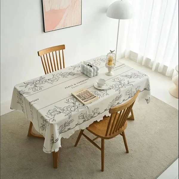European-Style Irregular Waterproof & Oil-Proof Tablecloth 4