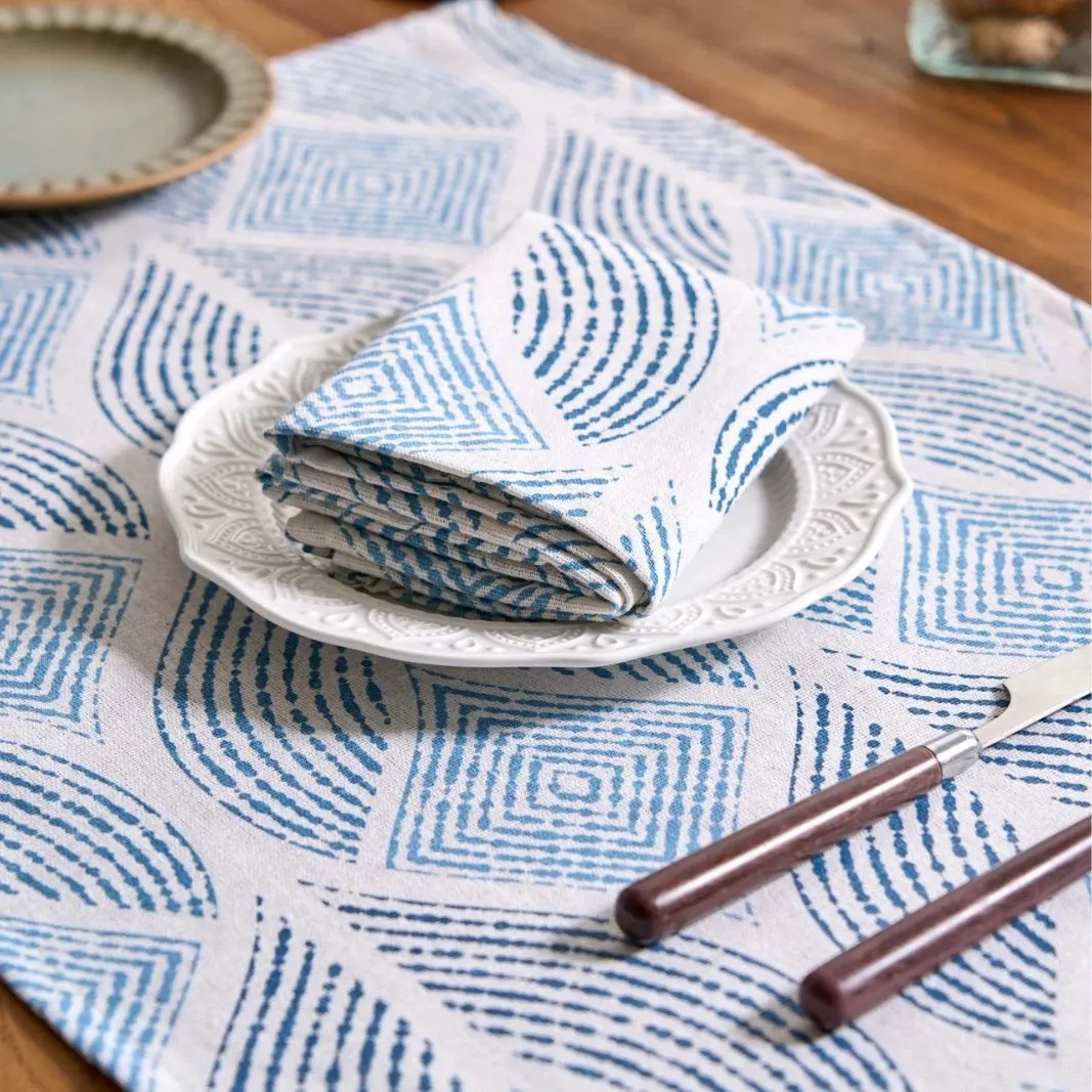 European-Style Cotton-Linen Fabric Placemat 7