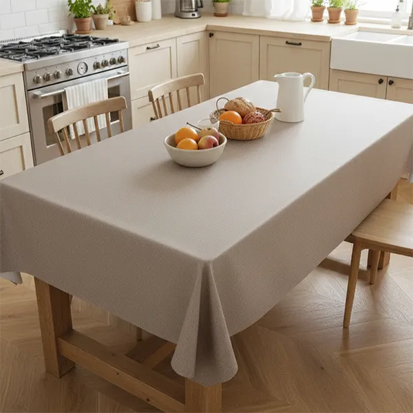 Waterproof & Oil-Resistant Solid Color Tablecloth for Food Service