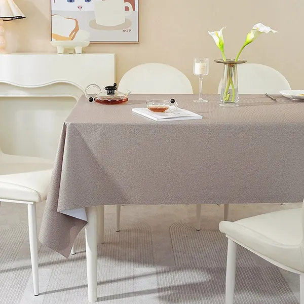 Waterproof & Oil-Resistant Solid Color Tablecloth for Food Service 2