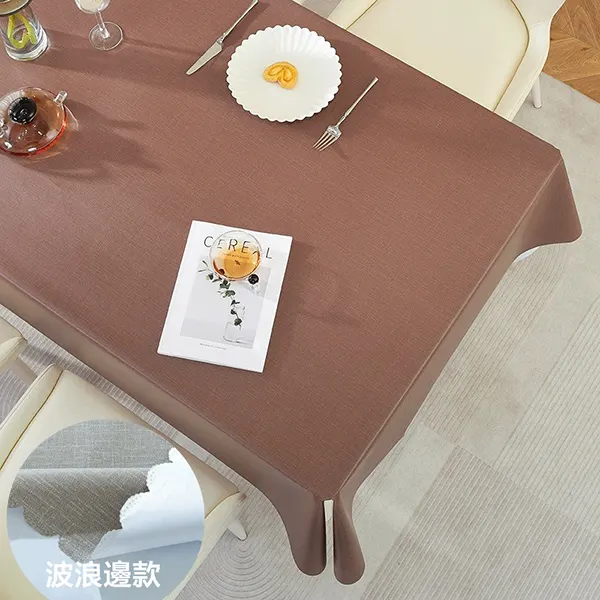Waterproof & Oil-Resistant Solid Color Tablecloth for Food Service 12
