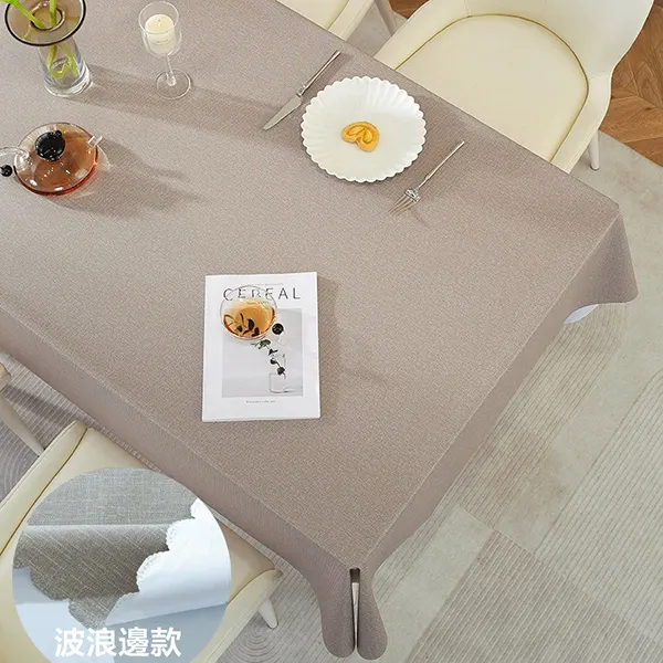 Waterproof & Oil-Resistant Solid Color Tablecloth for Food Service 13
