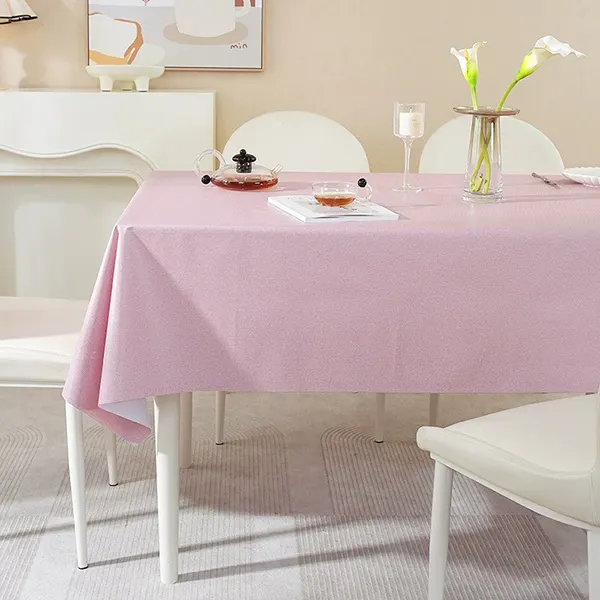 Waterproof & Oil-Resistant Solid Color Tablecloth for Food Service 7