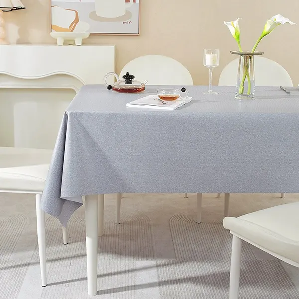 Waterproof & Oil-Resistant Solid Color Tablecloth for Food Service 8