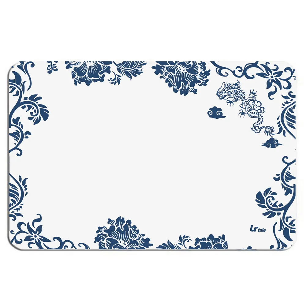 Blue and White  Porcelain Diatomite Bath Mat 3